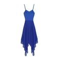 thumbnail image 5 of iEFiEL Women's Lyrical Chiffon Ballet Dance Dress Asymmetric High-Low Skirt, 5 of 7