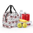 thumbnail image 4 of Yiaed Monkey Print Insulated Lunch Bag Reusable Cute Tote Lunch Box, Leakproof Cooler Lunch Bags for Work Office Travel School Picnic, 4 of 5