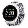 thumbnail image 2 of Opvise LED Electronic Watch Elastic Band Multifunctional Luminous Round Dial Adjustable Time/Date Display Braided Electronic Digital Wrist Watch Clock Fashion Accessory, 2 of 8