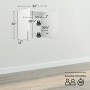 Prepac Elite 32 Wall Cabinet, White