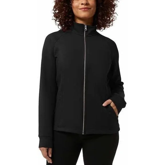 32 Degrees Heat Ladies' Long Sleeve Full-Zip Jacket Black XL