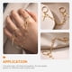 thumbnail image 5 of 2 anillos de cadena con colgante de cruz, joyería de moda para adolescentes y mujeres, 5 of 8