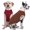 Coffee+DarkRed, variant on 2 Pack Dog T-Shirt for Small Dogs | Breathable Stretch Fit for Summer, UV Sun Protection for Chihuahua & Cats, Gray+Blue,M