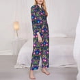 thumbnail image 3 of Honeii Roosters 1 Print Women's Pajama Sets Long Sleeve Button Down Sleepwear Nightwear Soft Pjs Lounge Sets 2PCS-Medium, 3 of 7