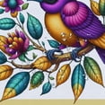 thumbnail image 5 of Awypu Multi Color Purple Cuckoo Birds Floral - Birdy Style Waterproof Shower Curtain for Bathroom Decoration White, 5 of 7