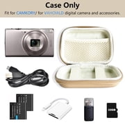 Cozival Universal Camera Case, Universal Camera Case for Small Travel Cameras - Compatible with Multiple Brands, Holds Camera, Sd Cards & Accessories, Small Travel Camera Bag, Khaki