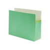 Smead 5 1/4" Exp Colored File Pocket Straight Tab Letter Green 73236