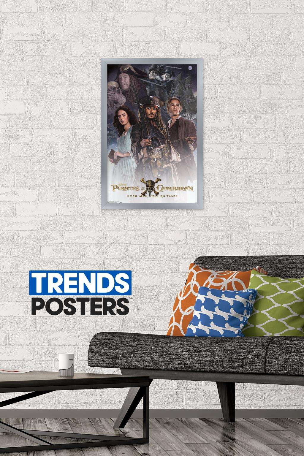 Disney Pirates of the Caribbean: Dead Men Tell No Tales - Crew Wall Poster, 14.725" x 22.375", Framed