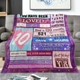 thumbnail image 2 of LHSHID Sweet 16 Gifts for Girls 16th Birthday Gifts for Girls Throw Blanket Birthday Gifts for 16 Year Old Girl 16th Birthday Gift Ideas Sweet 16 Birthday Decorations for Girl Teen 50x60in, 2 of 6