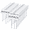 White 50-pack, variant on Iron Metal Cat Head Garden Stakes 25-pack 20647 Plant Label Markers