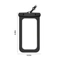thumbnail image 3 of Funda impermeable para teléfono IPX8 para playa y natación - bolsa estanca universal para teléfonos de hasta 6,7" con cordón ajustable y pantalla táctil transparente, 3 of 8