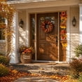 thumbnail image 5 of AYktou 3.3 Ft Fall Garlands, Artificial Maple Leaf Sunflower Pumpkin & Berry Garland, Thanksgiving Garland Halloween Decor Hanging Vines for Front Door Porch Fireplace Party Table Decor, 5 of 7