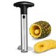 thumbnail image 1 of Cortador de piña, descorazonador de piña con hoja de acero inoxidable de grado alimenticio y mango de ABS, pelador de piña, 24 cm, negro, con guante a prueba de cortes, 1 of 4