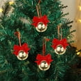thumbnail image 5 of AuroraX Shatterproof Christmas Decorations Fun Bells-Bow Red Hanging Christmas Tree Decorations Hanging Xmas Decorations for Home, 5 of 6