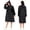 black, variant on Kannior EVA Raincoat, Unisex Hooded Long Length Waterproof Reusable Rain Ponchos, Fits Most for Outdoor Travel Hiking Commute