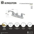 thumbnail image 4 of Kingston FB111NDL NuvoFusion Two-Handle 2-Hole 8" Centerset Kitchen Faucet in Polished Chrome, 4 of 4