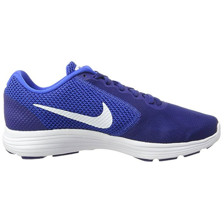 site lijn universiteitsstudent Nike Men's Revolution 3 Deep Royal Blue/White/Hyper Cobalt Running Shoe (8)  - Walmart.com