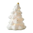 thumbnail image 2 of Ceramic Christmas Ornament with LED Lights | White Home Decoration | Desktop & Tree Decor | Festive Gift for Family & Friends, 2 of 6