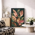 thumbnail image 2 of Framed Canvas Wall Art Tropical Leaves Botanical Print for Living Room Decoration - 24"x36" BLACK, 2 of 8