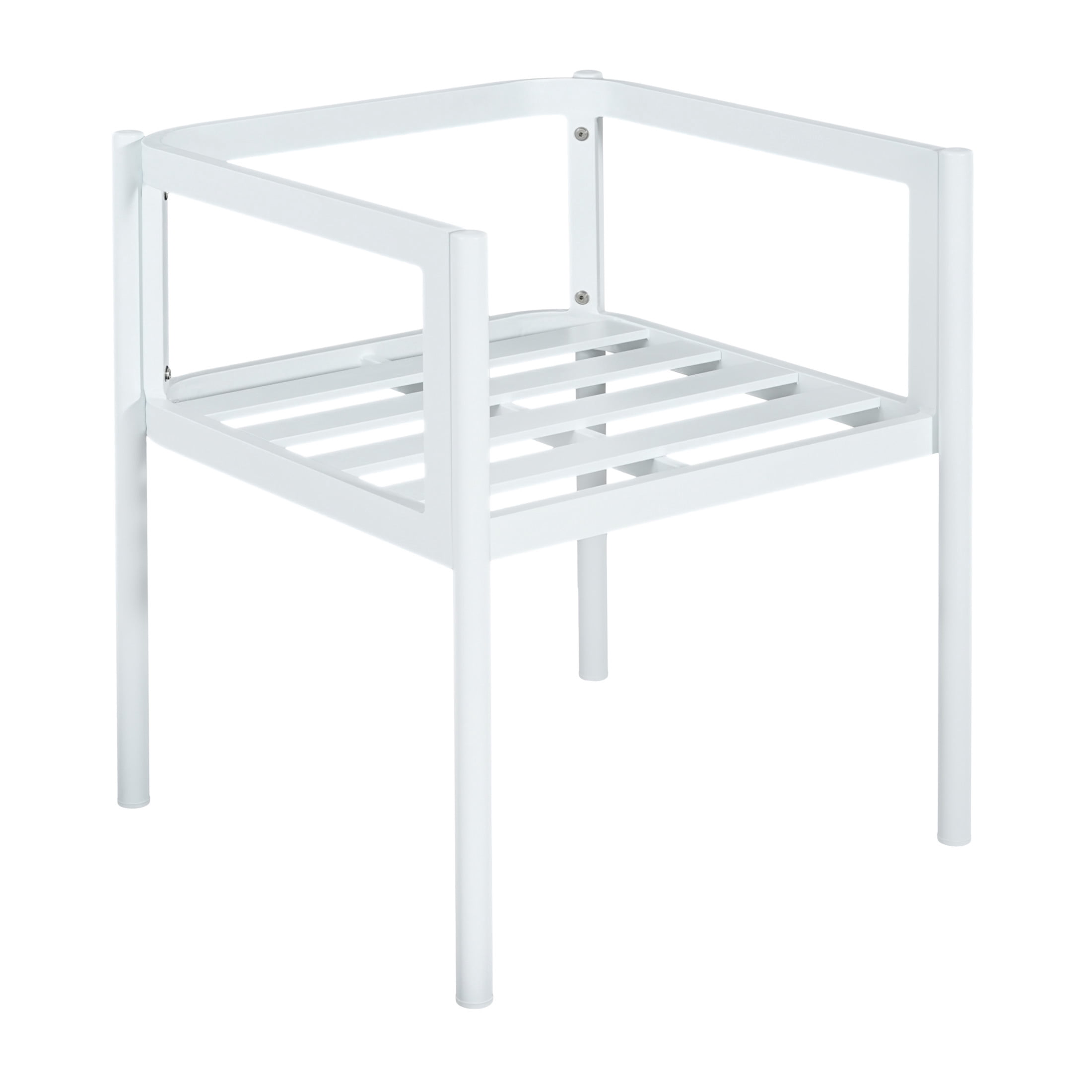 Christopher Knight Home Outdoor Dining Chair, All-Weather Aluminum Frame with Cushions, White+Beige, Set of 2