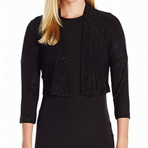 plus size black bolero