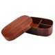 thumbnail image 5 of Cajas de madera Bento de madera natural de la caja de los contenedores del almuerzo del vintage el 18*12*5.5cm, 5 of 7