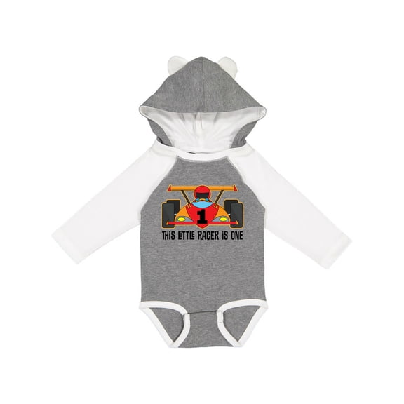 Inktastic 1st Birthday Race Car Boys Boys Long Sleeve Baby Bodysuit