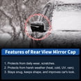 thumbnail image 6 of Unique Bargains Car Mirror Cover Cap No.5H0857537/5H0857538, Left+Right Wing Mirror Cover, Pair Exterior Door Side Rear View Mirror Cap for VW Golf MK8 2020-2025, Rearview Mirror Housing, 6 of 7