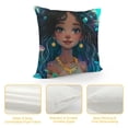 thumbnail image 4 of Throw Pillow Covers Afro Girl Pillow Covers,American African Magical Cushion Covers for Toddler Kids Teenager, Cushion Cases, 4 of 5