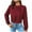 Wine, variant on XuJwPNcy Womens Cropped Sweatshirt Soft Crewneck Long Sleeve Oversized Lightweight Basic Solid Color Crop Tops