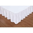thumbnail image 3 of MesaSe Sheets & Beyond Solid Microfiber 14” Bed Skirt  Queen  White, 3 of 5