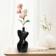 thumbnail image 4 of Jarrón de cerámica con forma femenina, florero abstracto, regalo, maceta, maceta para Negro, 4 of 6