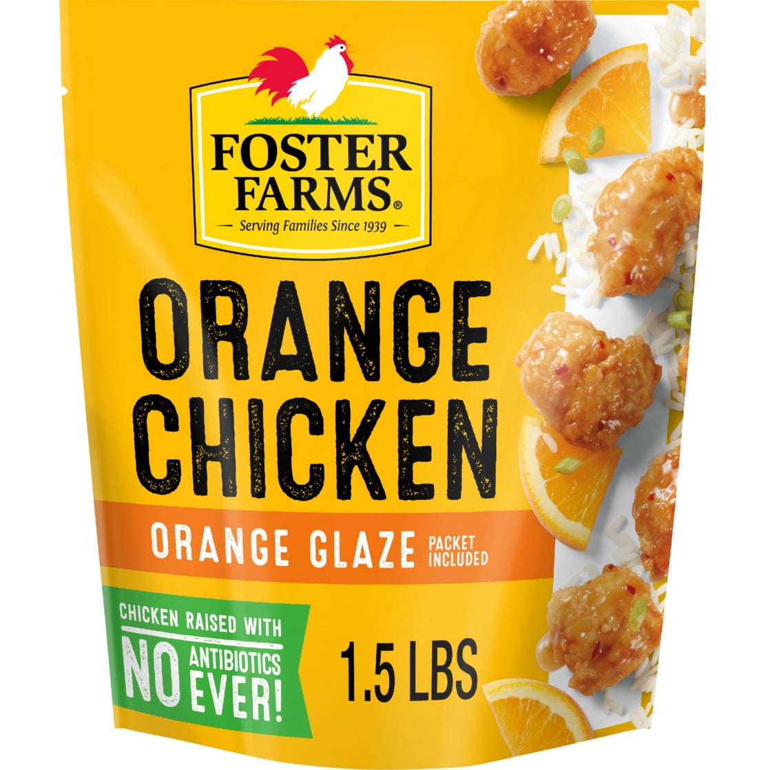 Foster Farms No Antibiotics Ever Orange Chicken, 24 oz (Frozen)