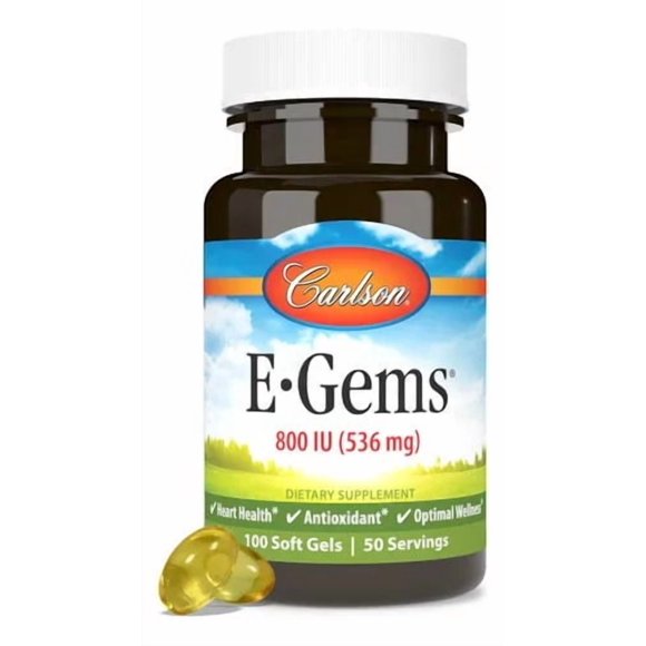 CARLSON LABS E-GEMS 800 IU (536 MG) 50 SOFTCAPS