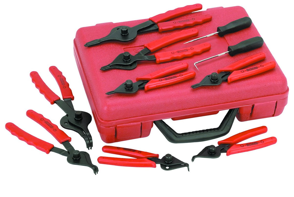 Snap Ring Plier Set 11pc Mechanic PRO Circlips w//Case Car Truck Motorcycle NEW