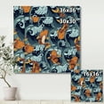 thumbnail image 4 of Designart ' Japanese Koi Fish on Sea Waves ' Nautical & Coastal Canvas Wall Art Print, 4 of 4