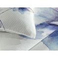thumbnail image 3 of Ambesonne Floral Quilted Coverlet 3 Pcs, Retro Flowers Watercolor, Queen Size, White Purple Blue, 3 of 4