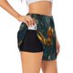 thumbnail image 1 of Balery Whimsical Starry Night Scene Pantalones cortos deportivos para mujer con forro y dos bolsillos, elásticos, para entrenamiento, gimnasio, yoga-Medium, 1 of 7