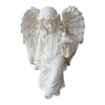 Angelic Resin Decorative Statue for Home and Garden - Durable Indoor/Outdoor Accent Piece, Unique Art Creation for Courtyards and Living Rooms