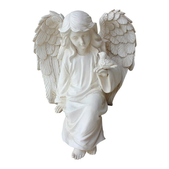 Angelic Resin Decorative Statue for Home and Garden - Durable Indoor/Outdoor Accent Piece, Unique Art Creation for Courtyards and Living Rooms