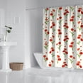 thumbnail image 2 of Waterproof Beautiful Colorful Floral Shower Curtain 72x72 Inch Boho Style Polyester Unique Shower Curtain for Bathroom Hotel Home Decor with 12 Plastic Hooks, 2 of 5