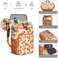 thumbnail image 3 of Bright Lemon Print Insulated Backpack Cooler, Leakproof Lunch Bag for Tropical Getaways and Road Trips, 3 of 5