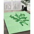 thumbnail image 3 of Ahgly Company Machine Washable Indoor Square Transitional Mint Green Area Rugs, 8' Square, 3 of 7