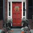 thumbnail image 4 of Garland Decoration Halloween Burlap 11.8in Hanging Ornament Pendant Wreath, 4 of 5