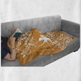 thumbnail image 6 of Japanese Soft Flannel Fleece Throw Blanket, Oriental Floral Japanese Style Flying Birds Pastel Colored Spring Pattern, Cozy Plush for Indoor and Outdoor Use, 70" x 90", Marigold White, by Ambesonne, 6 of 6