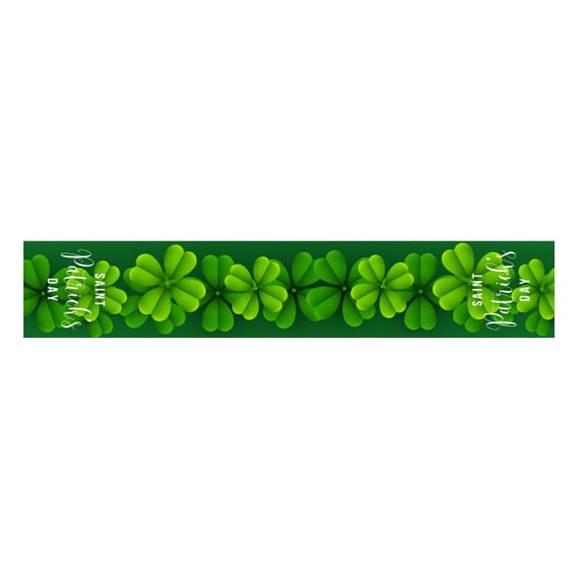 Riforla 2024 St. Patrick's Day Table Flag Restaurant Table Holiday Decorations Decorative Table Banner Home Decor L