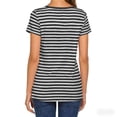 thumbnail image 3 of Women's Casual Striped Crew Neck Short Sleeve T Shirts Tee Tops, 3 of 5