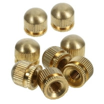 Raindrops  8 Pcs Metal Light Fixture Screw Caps Lamp Shade Parts Hardware Golden