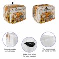 thumbnail image 5 of Fall HarvestThanksgiving Pumpkins Sunflowers Maple Leaves Toaster Cover 2 Slice, Dustproof Bakeware Oven Protector with Top Hook, Waterproof Small Kitchen Appliance Toasters Dust Cover, 12"x7.5"x8", 5 of 9