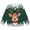 Green, variant on Toddler Girls Long Sleeve Cute Tops Christmas Printed Pullover Top Size 3-4T ,Black